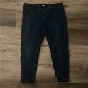 Betabrand Blue Ankle Cropped Jeans